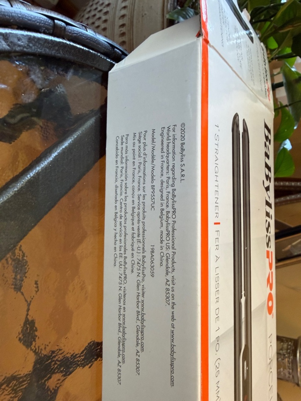 BaByliss Pro Black Porcelain Ceramic Hair Straightener - Picture 7 of 12